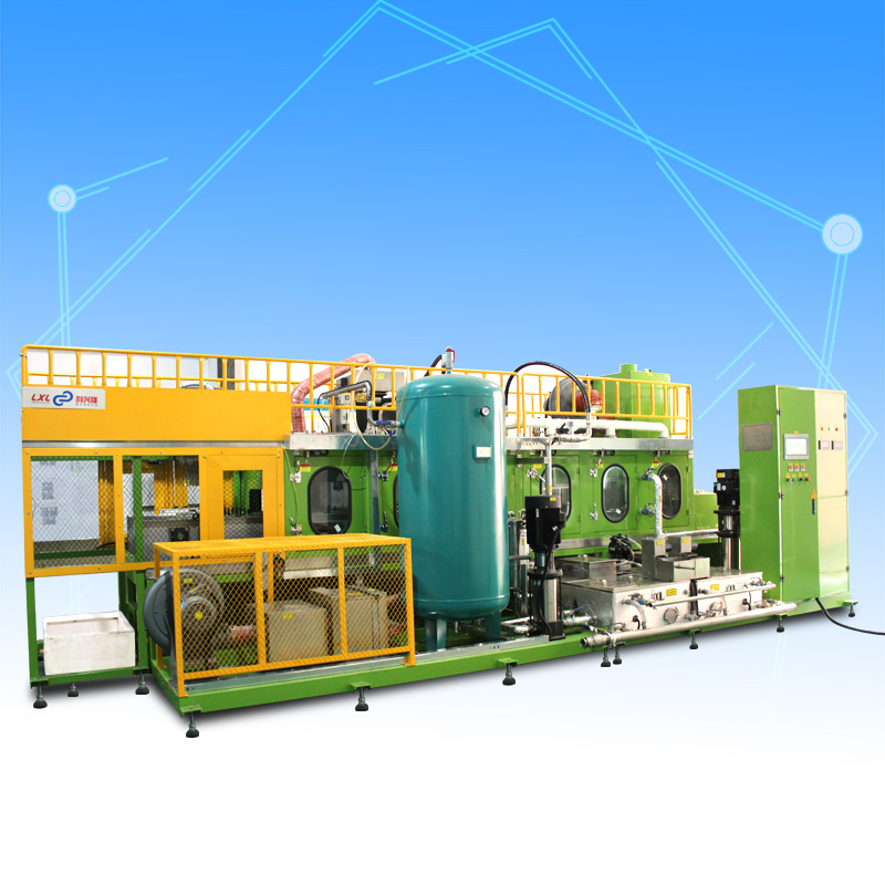 Camshaft spray cleaning machine